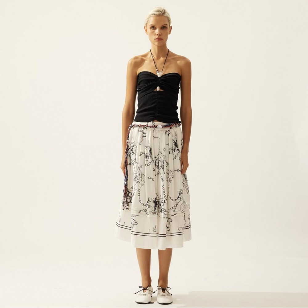 Lacoste Black Halter Beaded Strap Top S